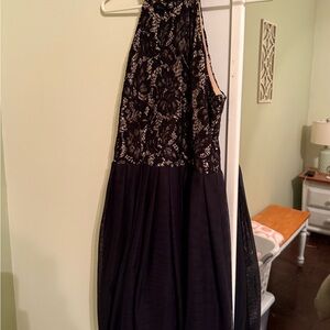 Elegant Black Lace Dress